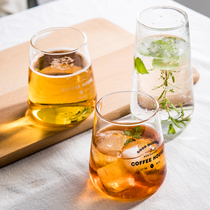 Nordic wind coffee simple heat-resistant glass cup Mousse cup milk cup milk cup cold drink cup