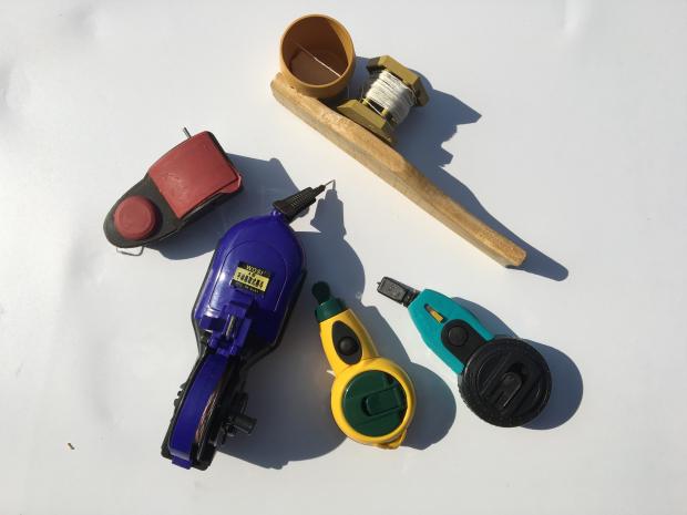 胜达划线器 手动收线墨斗 弹线器木工划线器 地面划线器 木工工具