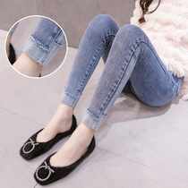 Pregnant Woman Jeans 90% Pants Spring A Pregnant Woman Tovenant Pants Small Leggings Pants Outside Wearing Underpants And Sashimi External Wearing Pants