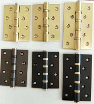 4 inch 5 inch pure copper flat head thickened flat open hinge Villa door Central European American silent door hinge one price