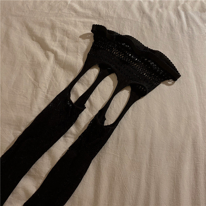 实拍 情趣性感免脱开档连体袜吊带袜弹力防滑丝袜 - 17网