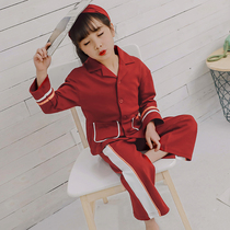 Girl pajamas spring and autumn cotton long sleeve little girl princess middle child cute cartoon home clothing childrens suit