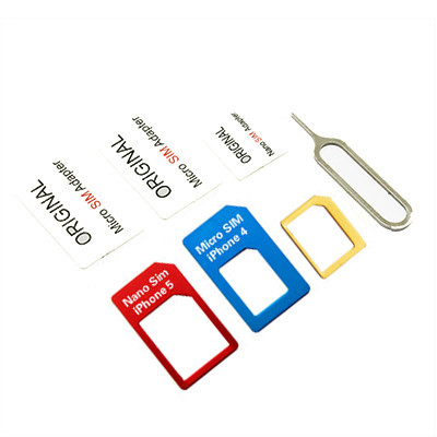 金属sim卡套 还原卡套nanosim卡托 手机卡套小卡转大卡卡槽还原器