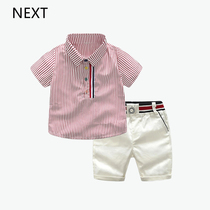 UK NEXT fairytale boy suit handsome baby Han version short sleeve fashion birthday gown baby summer dress