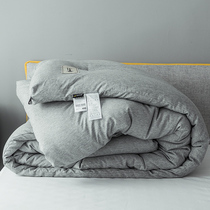 Nordic simple style solid color thickened winter quilt quilt Core 2 m student dormitory bedding 1 5m bedding