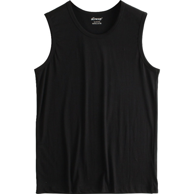Men's vest tide summer cotton white sports fitness wear bottoming shirt wide shoulder sleeveless t-shirt waistcoat men Men's vest tide summer cotton white sports fitness wear bottoming shirt wide shoulder sleeveless t-shirt waistcoat men
