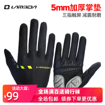 Lamparda Spring Autumn Summer Shock Absorbing Riding Gloves All Finger Long Finger Road Mountain Bike Bike Bikes Equip Men