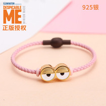 Genuine Small Yellow Human Hands Chain Pure Silver Strings Beads God Stealing Milk Dads Perimeter Forwarding Beads Handmade Birthday Gift Bracelet Jewellery