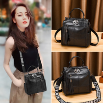 High-end bag messenger western style womens bag texture new 2021 small backpack messenger bag large capacity backpack female