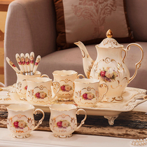European coffee set Coffee Cup eight head set wedding English ceramic tea tea tea set with tray