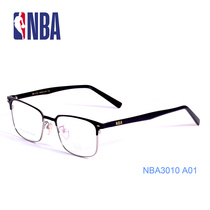NBA3010 mens and womens fashion models can be equipped with myopia glasses frame Retro large frame myopia flat frame full metal frame
