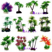 Rockery bonsai accessories Fish tank landscaping water ornaments absorbent stone fleshy wine restaurant decoration simulation coconut tree