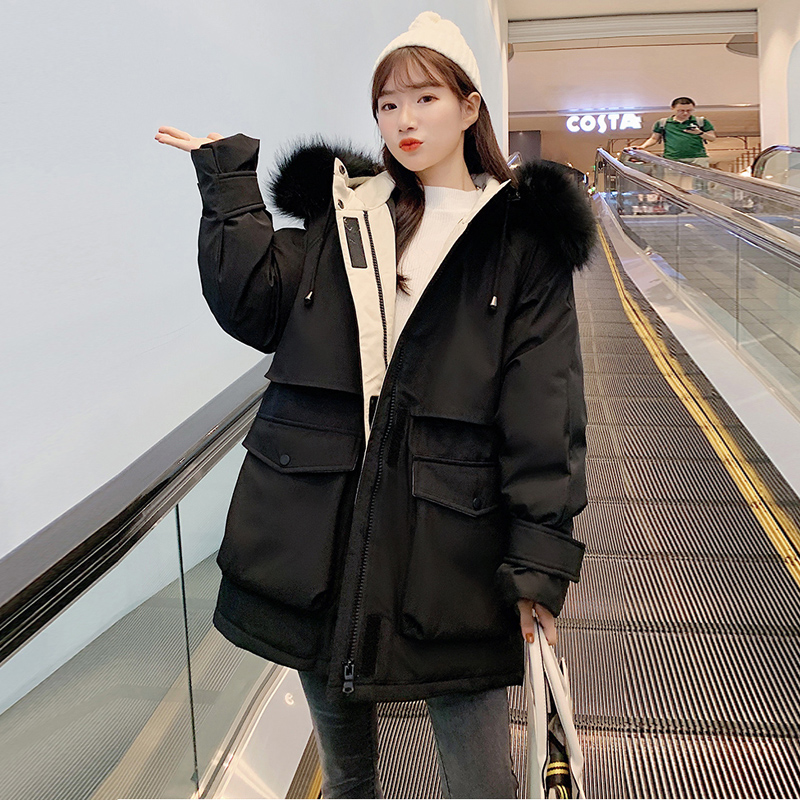 羽绒棉服女2019冬装新款棉衣女中长款女装韩版棉袄冬季ins外套潮