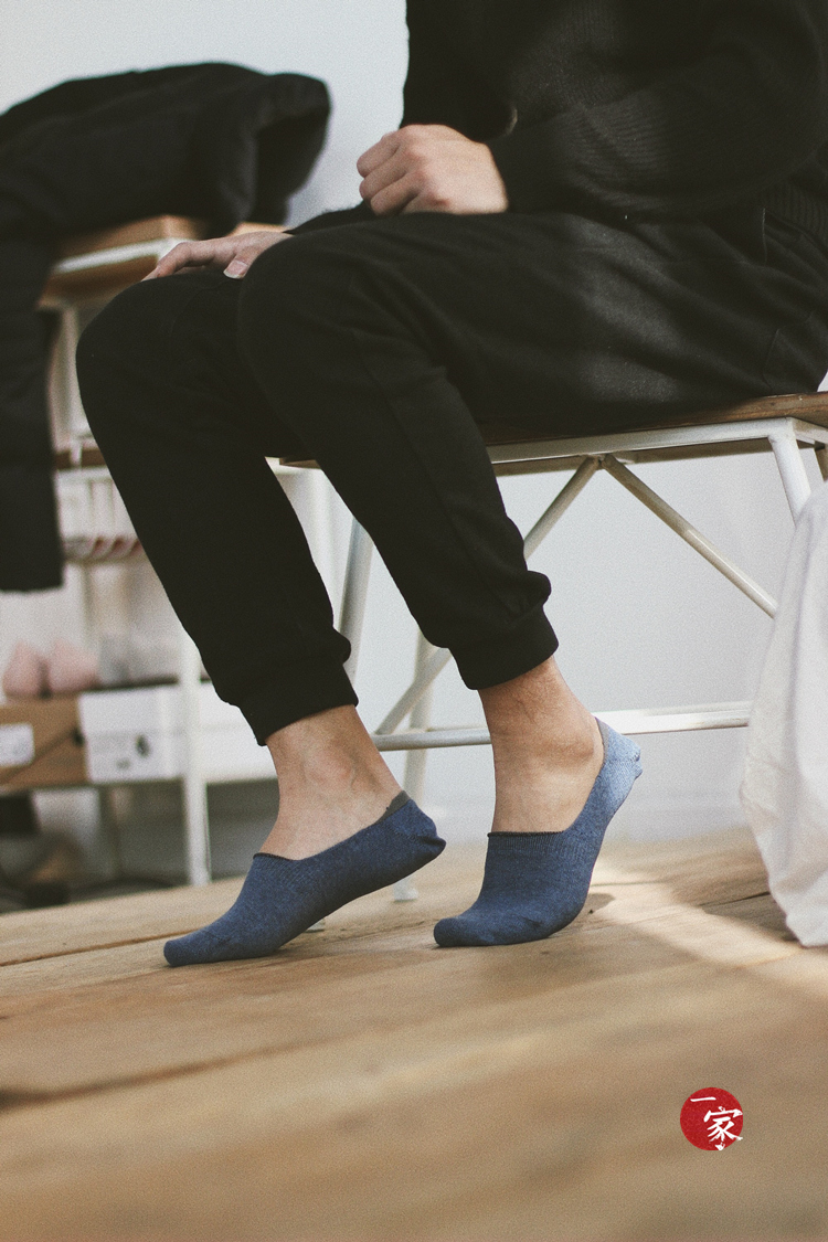 2017男士春夏薄纯棉无骨隐形船袜短浅口低帮不掉根硅胶豆豆鞋袜子