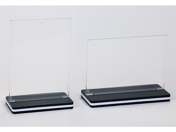 科记a4台牌台卡台签价格牌 a5桌牌双面t型菜单展示牌立牌酒水牌