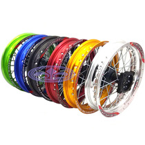 Off-road motorcycle C disc drum core 10 12 14 17 inch decal aluminum ring front and rear aluminum alloy steel wire wheels