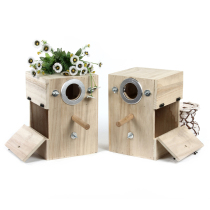 Angie Paite bird solid wood tiger skin peony parrot breeding box bird nest Birdcage incubator bird supplies