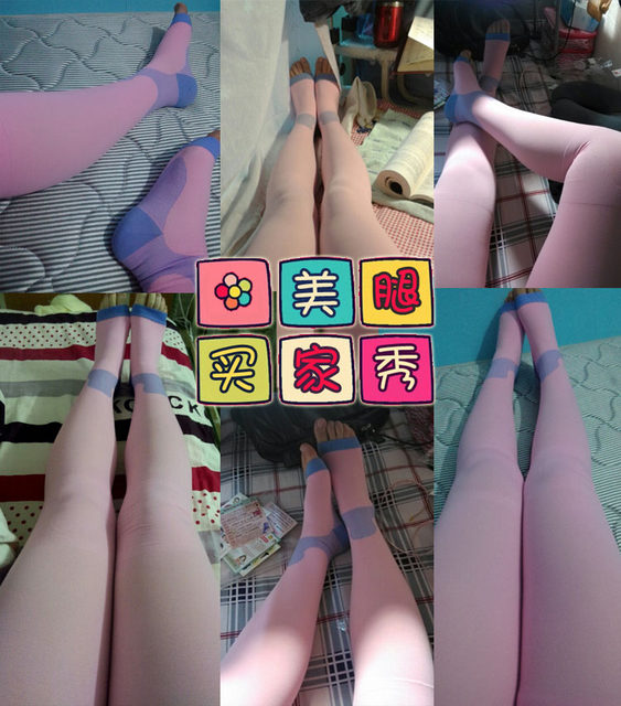 Ma Xiaotao ໄຕ້ຫວັນຮູບຮ່າງທີ່ແທ້ຈິງ 480D ຄວາມກົດດັນ pants elastic socks ຄືນຂາ socks ງາມນອນ socks ບາງຂາ socks edema