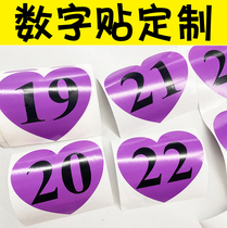 Digital sticker label ticks instant stickup baby boobs name Name group Building Activity Colour Large Number of small number round