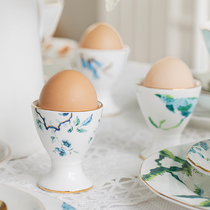 Egg cup Breakfast European-style bone China egg tray Ceramic egg rack Creative egg cup Practical egg seat Dining table utensils