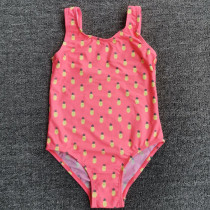 Foreign Trade Outlet Baby Swimsuit Girl Conjoined Cute Pineapple Printed Children Summer Children Speed Dry Sunscreen