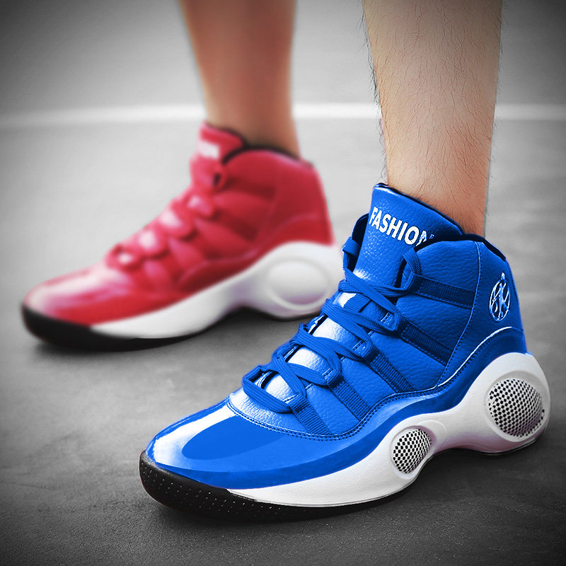 ai新款篮球鞋高帮鸳鸯增高减震男士耐磨防滑球鞋运动鞋