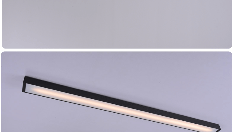 韩歌北欧简约led办公室灯长方型超薄书房灯高档铝材过道灯具h8101