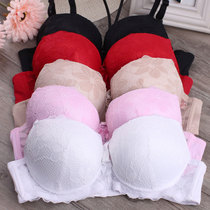 Summer fine with hanging neck Sexy ladies small breasts Breast Enlargement Type Underwear Ultra Thick Mold Cup Thickened to Gather Bra