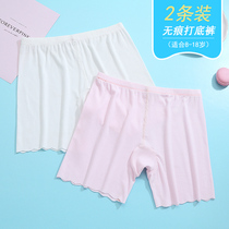 Girls safety pants Summer thin section anti-light childrens shorts in the big child ice silk incognito girl modal underwear