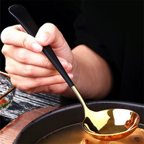 304 stainless steel soup spoon colander household meal spoon Dessert spoon spoon Net red creative cute childrens spoon