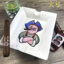 Yigatang cigar ashtray ceramic large household Zodiac personality living room retro ashtray home Creative