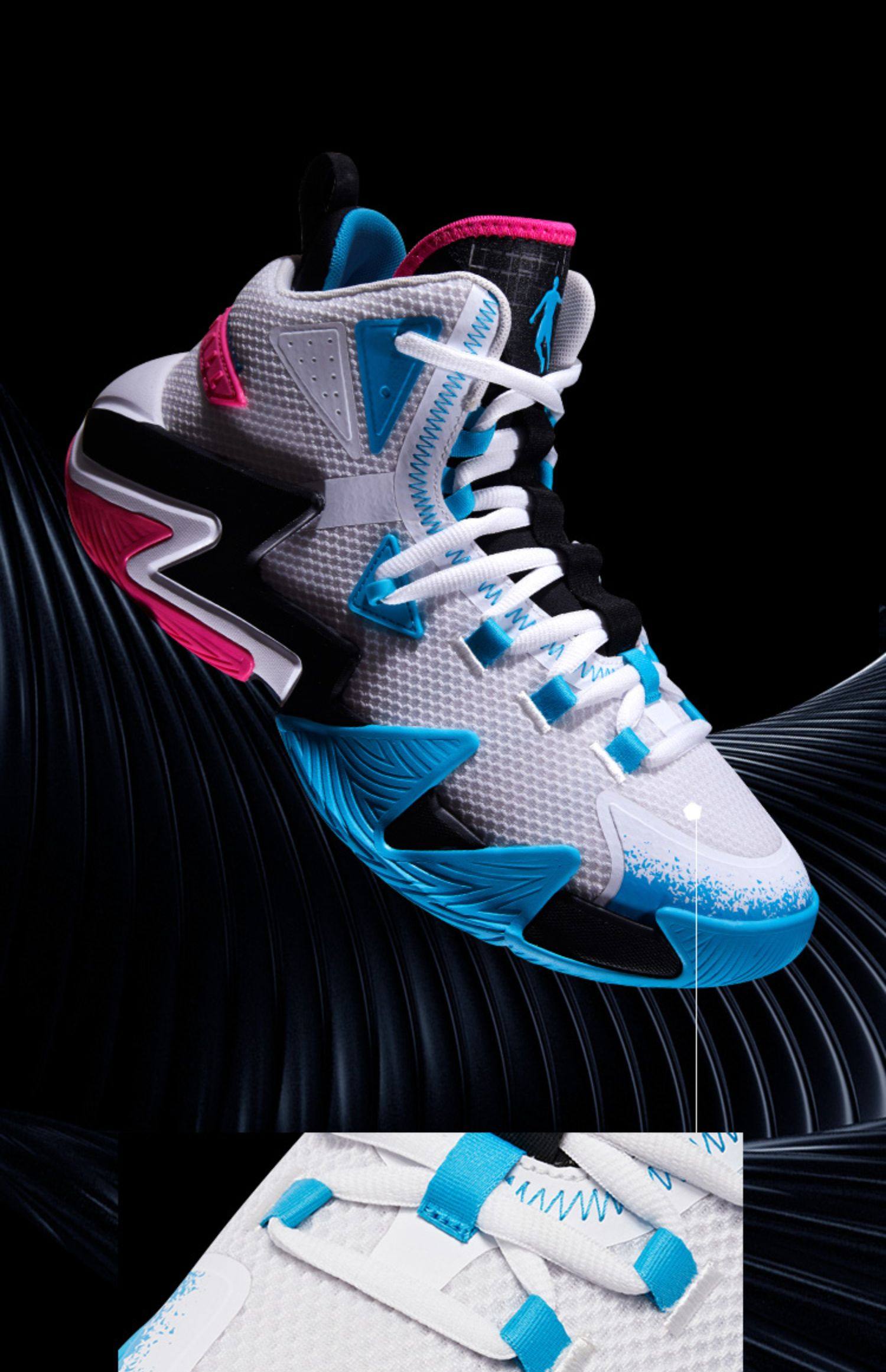 乔丹篮球鞋男破影2代2022春季运动鞋男透气实战耐磨高帮球鞋男鞋