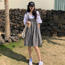 Pregnant women with pants set summer fashion shorts Korean version of loose five-piece pants two-piece pregnant women pants summer