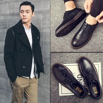 Bullock shoes mens 2021 new mens business formal British mens shoes retro trend versatile casual shoes trend