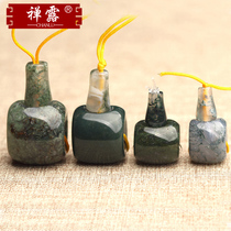 Zen dew water grass agate Tibetan three-way Buddha head diamond star Moon Bodhi hand string rosary Buddha head DIY accessories