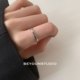 Zuoran French I Love You Silver High-End Sense Niche 세련된 티타늄 강철 올 매치 온도 링 102 Zuoran French I Love You Silver High-End Sense Niche 세련된 티타늄 강철 올 매치 온도 링 102