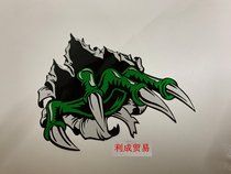 Kawasaki motorcycle decal claw sticker personality totem paw car sticker waterproof sticker full 30
