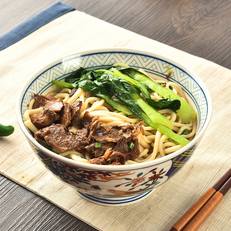 吉野家日式餐具大碗汤碗面碗陶瓷斗笠碗家用大号蓝边拉面饭碗复古_7折