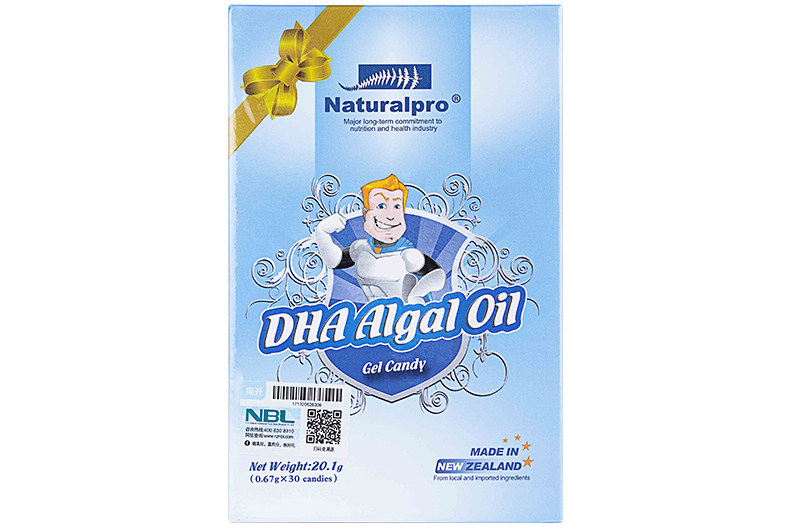 纽贝乐 新西兰进口儿童海藻油dha凝胶糖果 30粒/瓶