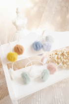 (Zan)Azone momoko ob 1 6 small head GSC clay head hair ball ear bag (large 8 color