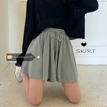 Summer high waist casual shorts womens 2021 new pants skirt Joker student sports pants slim loose wide leg pants