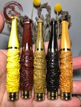 Hot Dark Honolu Nankin Nanwood Yang Wood Cycling Filter Mouth Men Solid Wood Carving Cigarette Purifier