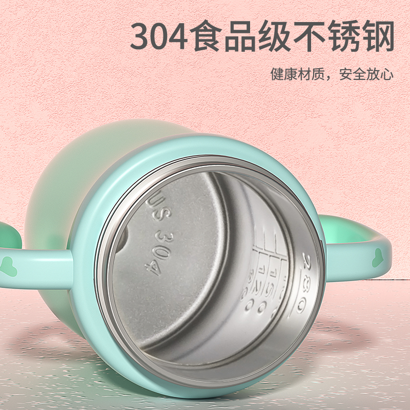 stainless steel insulated baby bottle, genuine orn baby, anti-colic, wide-caliber, with straw, one bottle, multi-purpose