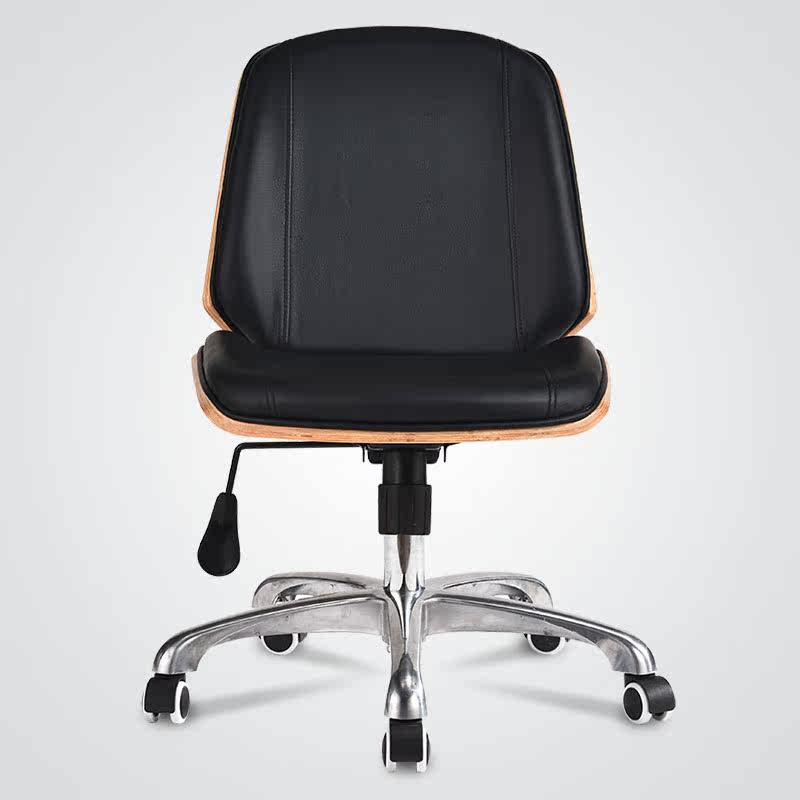 法果实木电脑椅家用现代简约书房办公椅无扶手旋转书桌椅子