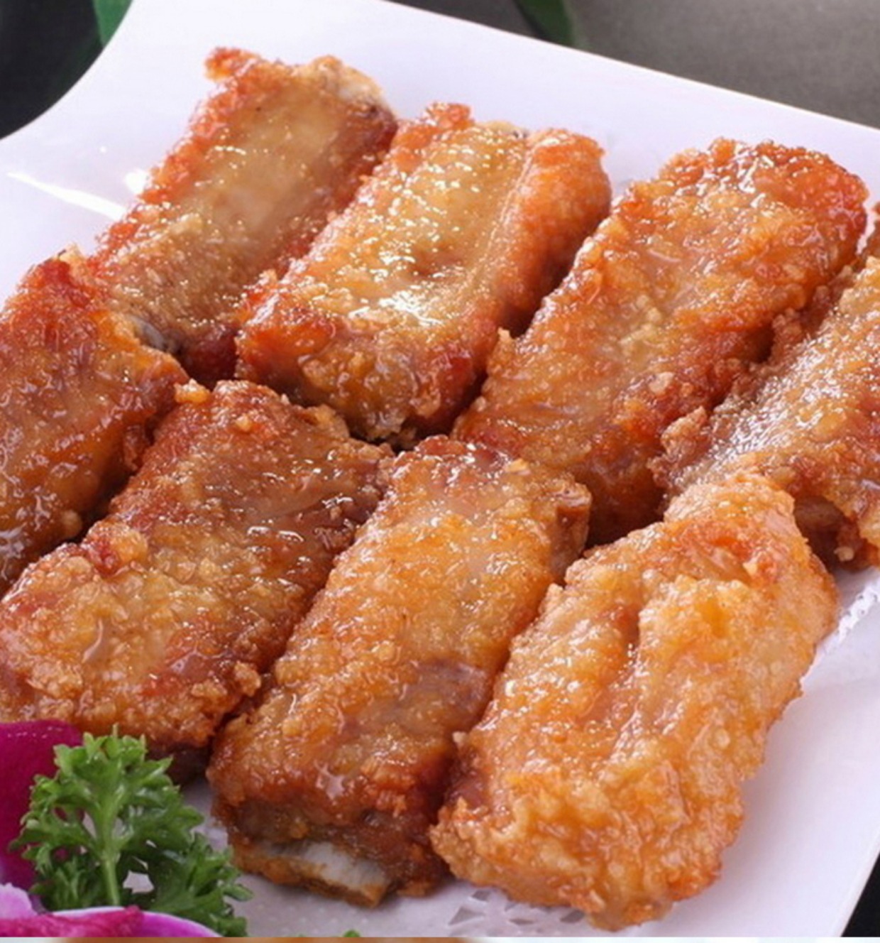 周东阳冻品 蒜香骨 酱香小排 酒店特色排骨半成品 500g