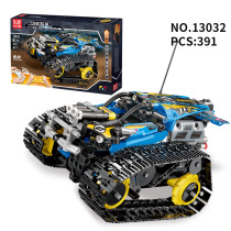 Yuxing 13032 Science and technology series crawler stunt car APP programming Electric remote control car assembly building block model toy