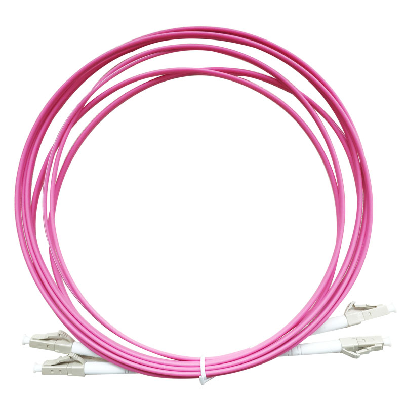 telecommunication level lc-lc 10 gigabit multimode om4 fiber jumper 3m indoor om3 fiber line lc double core engineering pigtail