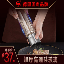 German Manual Grinding Machine 304 Stainless Steel Grinding Bottle Pepper Grinding Machine Kitchen Prickly Pepper Sea Salt Seasoned Bottle