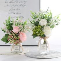 ins Nordic small fresh silk flowers fake flowers simulation flowers living room vases decoration ornaments dining table floral set decoration