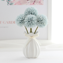 Simulation flower set Home decoration decoration Plastic floral fake flower living room dining table decoration silk flower small potted dried flower